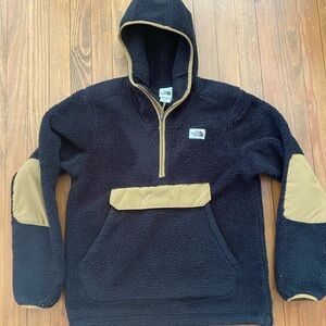 The North Face Mens Campshire Hoodie Small Black Gold